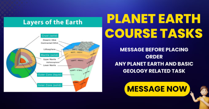 Gig Preview - Help in planet earth and geology tasks