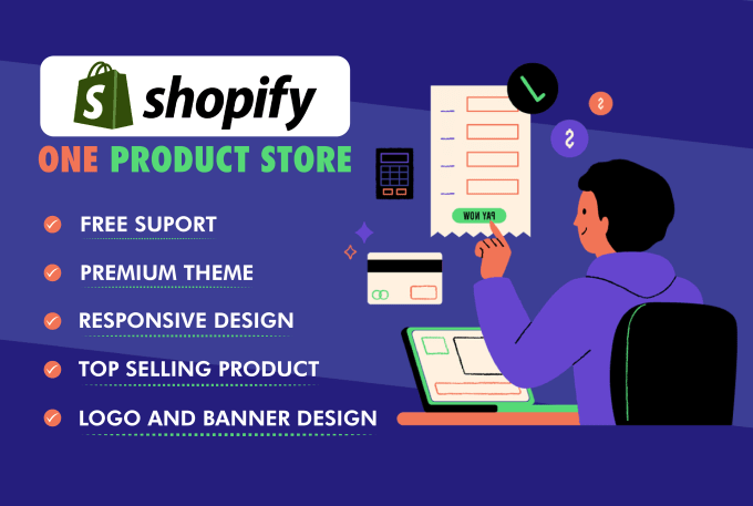 Gig Preview - Design automated effortless shopify dropshipping store