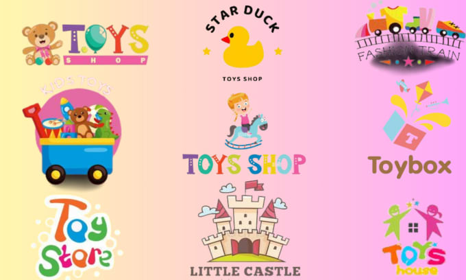 Gig Preview - Design beautiful logo for toy shop, baby shop and baby stall etc