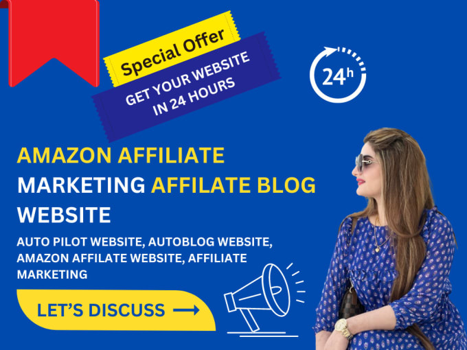 Gig Preview - Create amazon affiliate website or autopilot affiliate marketing website