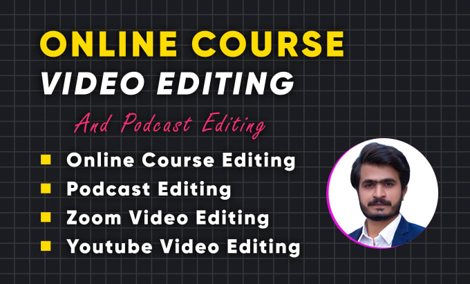 Gig Preview - Edit online course and podcast video with unlimited revisions