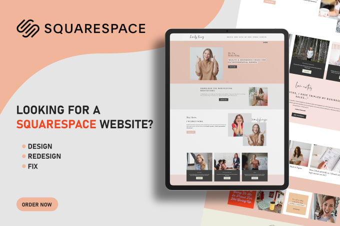 Gig Preview - Develop squarespace website design , redesign squarespace landing page