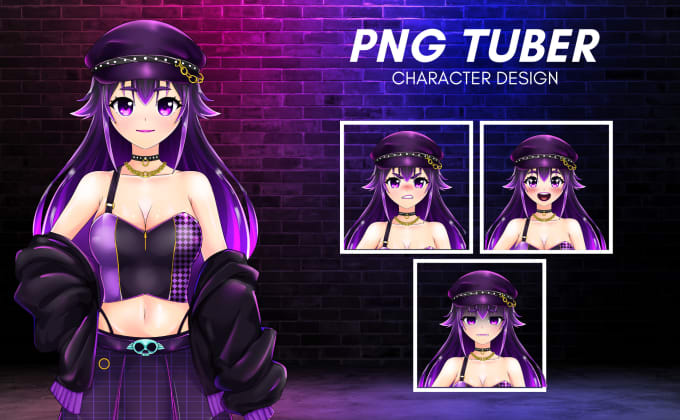 Gig Preview - Make live2d character png tuber for your vtuber stream