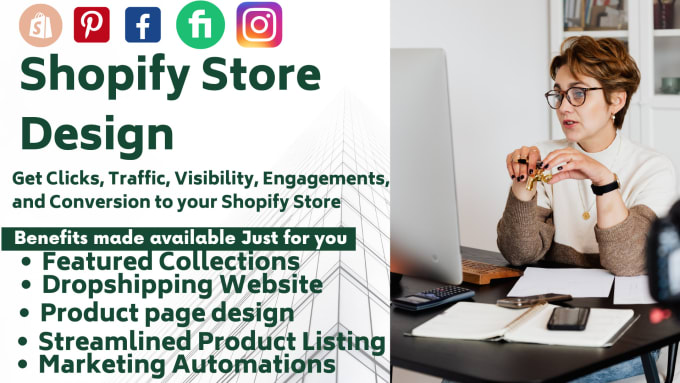 Gig Preview - Build ecommerce website on shopify, shopify store one product dropshipping store