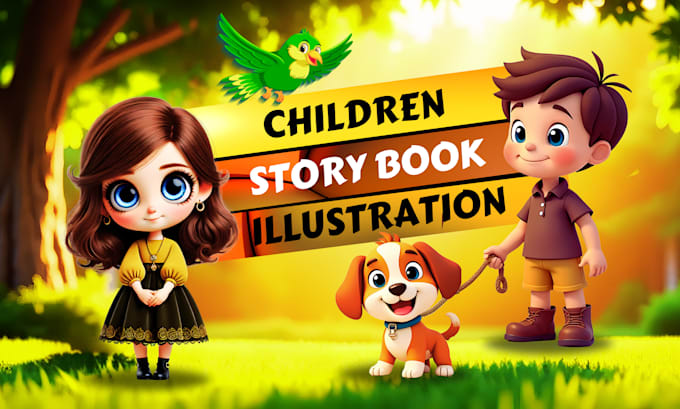 Gig Preview - Draw children story book illustration and unique cover