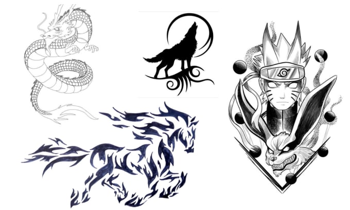 Gig Preview - Draw great tribal tattoo designs with pencil