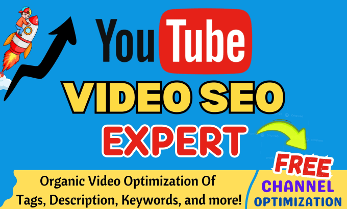 Gig Preview - Youtube video SEO channel optimization and channel growth