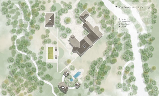 Gig Preview - Do 2d site plan, master plan and landscape rendering