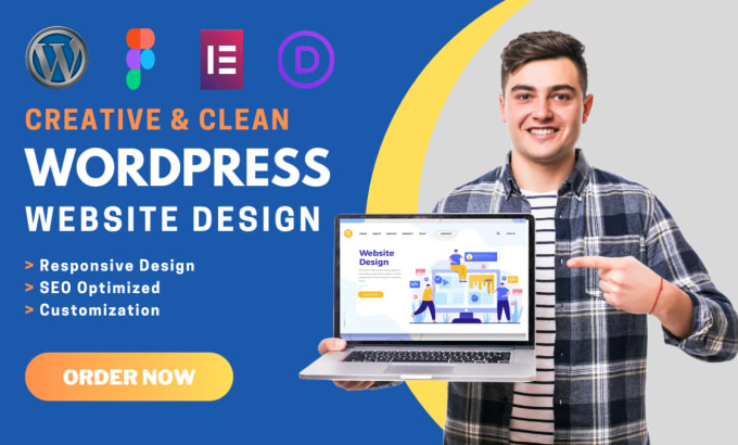 Gig Preview - Make better conversions wordpress elementor, divi, landing page design, redesign