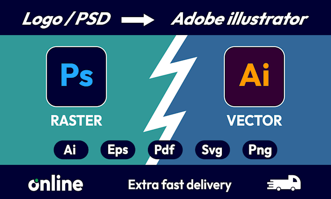 Gig Preview - Do vector tracing convert to vector vector graphics redraw logo