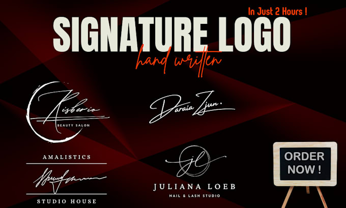 Gig Preview - Provide signature logo for your name or company professionally