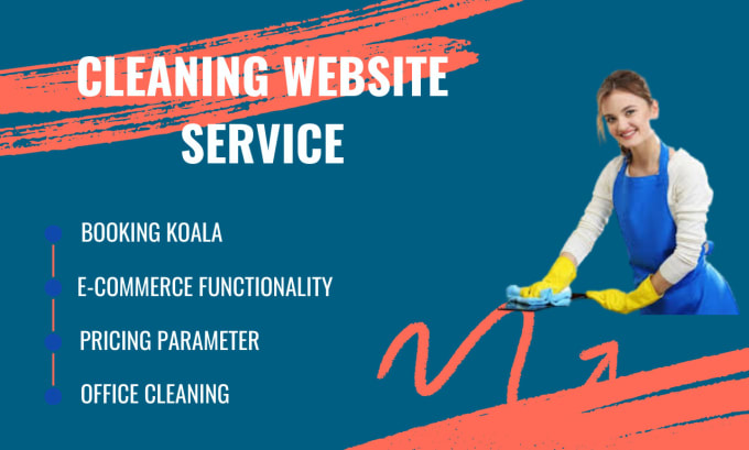 Gig Preview - Build cleaning service website, booking koala, office booking, launch27, zenmaid