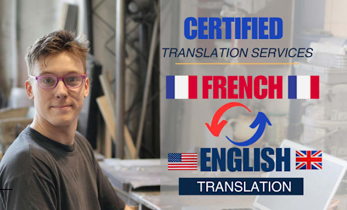 Gig Preview - Provide perfect french to english translation or english to french translation