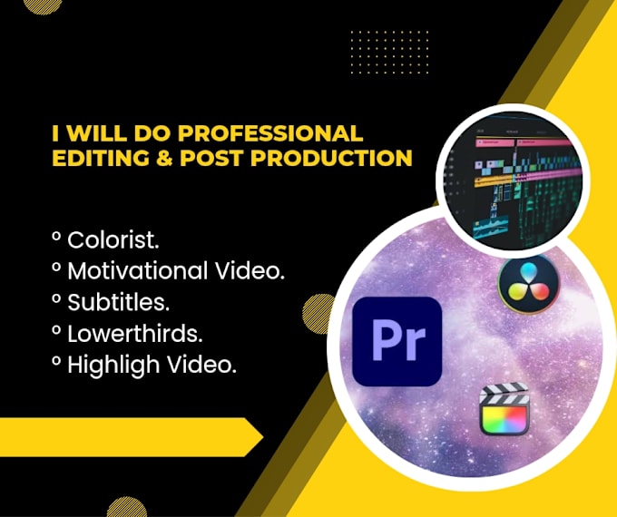 Gig Preview - Professional video editor and all post production