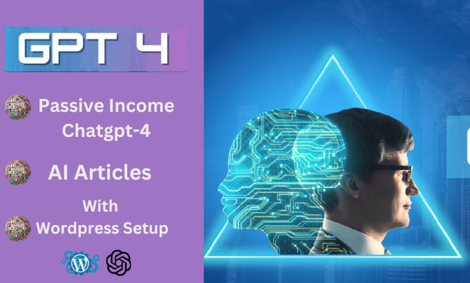 Gig Preview - Build gpt4 ai blogging wp sites with 1k articles for make money