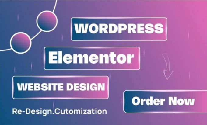 Gig Preview - Design, redesign, develop modern wordpress website as elementor pro