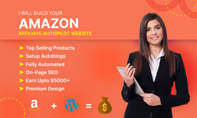 Gig Preview - Build amazon affiliate autopilot website with 8000 products