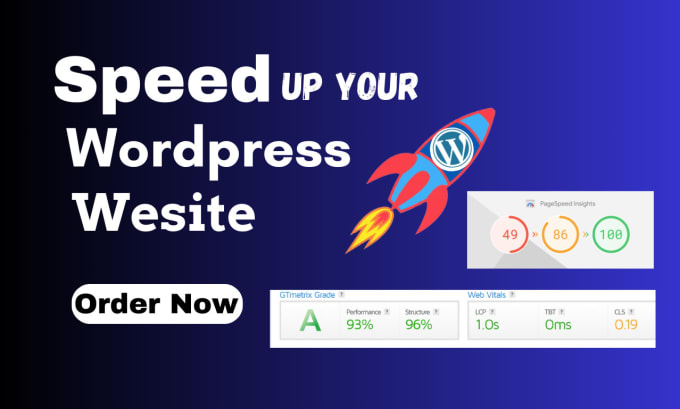 Gig Preview - Do wordpress speed optimization 90 page speed gtmatrix image optimization