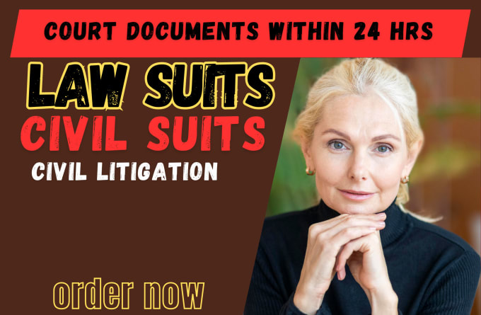 Gig Preview - Draft court documents, civil litigation, law suits and civil suit