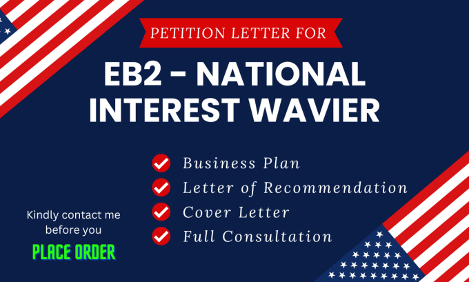 Gig Preview - Write business plan and petition letter for eb2 niw visa usa