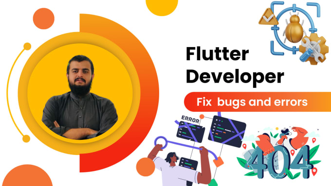 Gig Preview - Be expert flutter bug fixing services fixing flutter app glitches and bugs