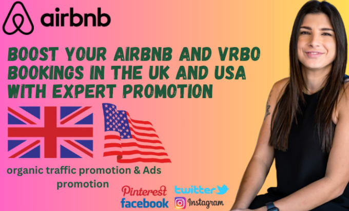 Gig Preview - Do professional airbnb promotion vrbo promotion to boost booking