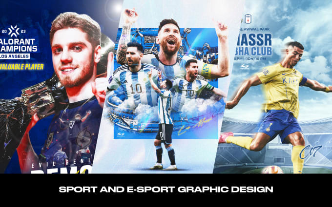 Gig Preview - Design professional sports or esport graphics and posters