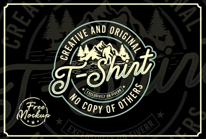 Gig Preview - Create custom graphic and typography t shirt design