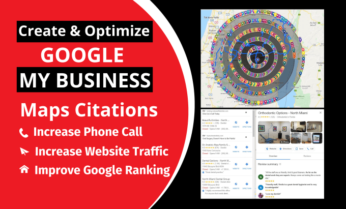 Gig Preview - Optimize google my business page for local SEO, maps citations and gmb ranking