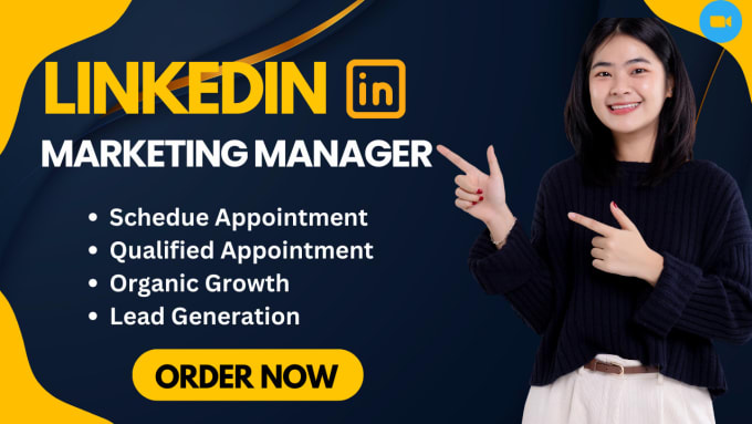 Gig Preview - Linkedin marketing manager and sales manager and appointment setting