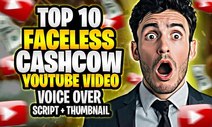 Gig Preview - Make professional top 10 viral faceless cash cow youtube videos