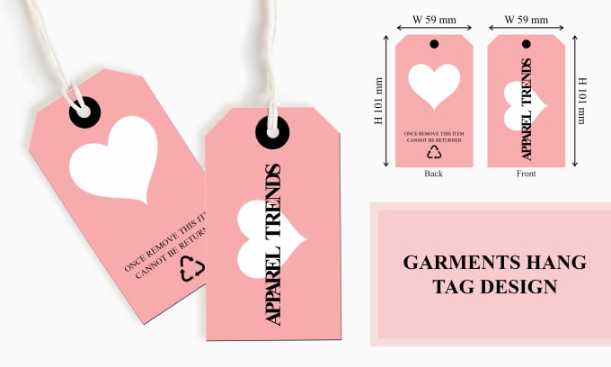 Gig Preview - Do professional hang tag and label design