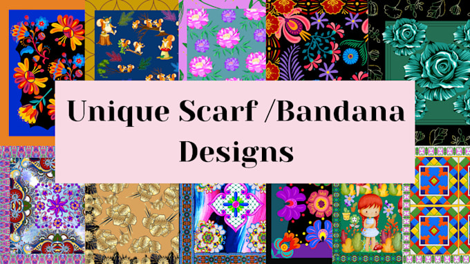 Bestseller - design colorful and unique scarf bandana shawl patterns