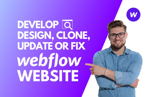 Gig Preview - Design, redesign, update, clone or fix webflow website, figma to webflow expert