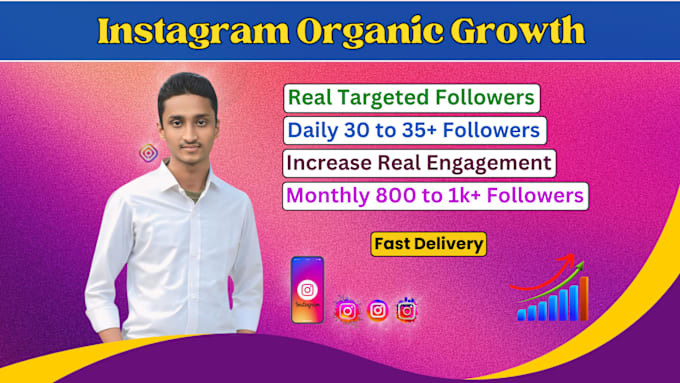 Gig Preview - Do instagram marketing for fast organic instagram growth