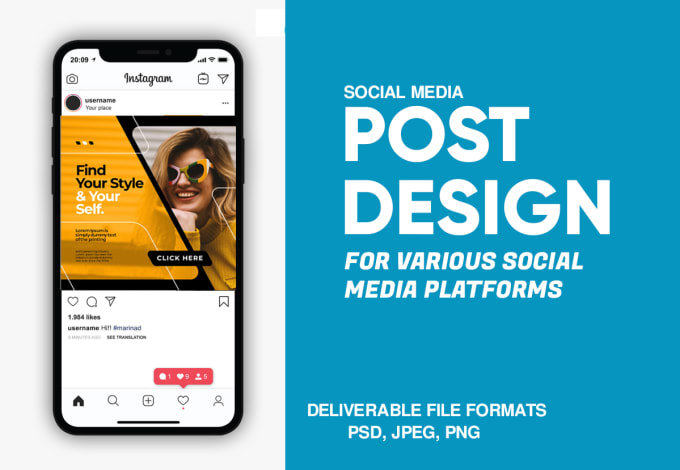 Gig Preview - Design all social media profile posts and banner ads