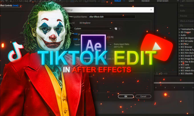 Gig Preview - Make you a tiktok edit using after effects