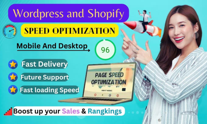 Gig Preview - Increase wordpress and shopify speed optimization for mobile and desktop