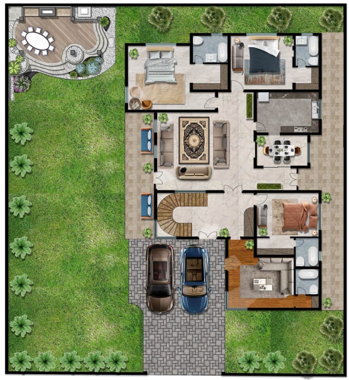 Gig Preview - Design floor plans building spaces and town planning