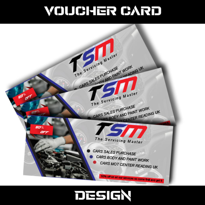 Bestseller - design attractive unique gift voucher, loyalty card, coupon or gift certificate