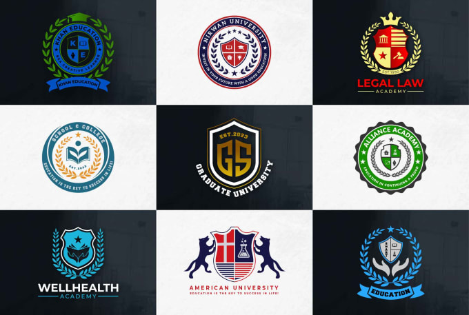 Gig Preview - Design education university school college institute academy logo