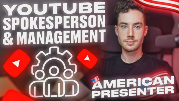 Gig Preview - Be your spokesperson presenter for youtube videos