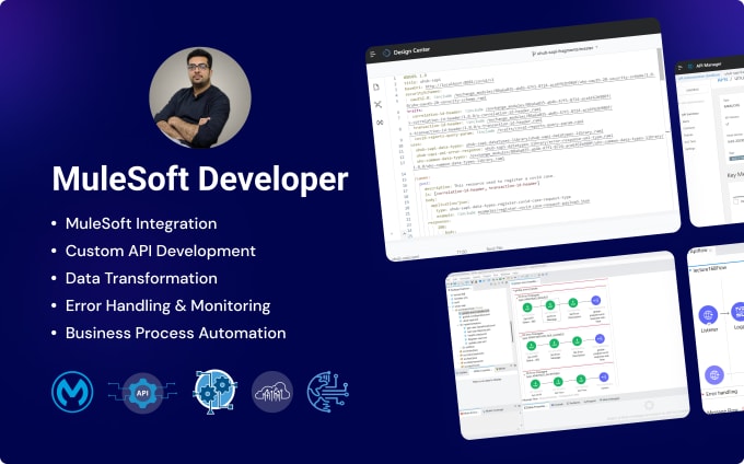 Gig Preview - Our agency will be muleosft developer to design and develop integration services API