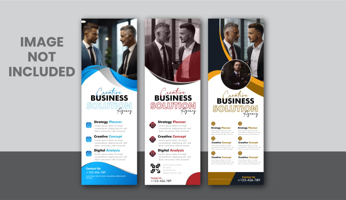 Gig Preview - Create roll up banner, pull up, retractable banner design