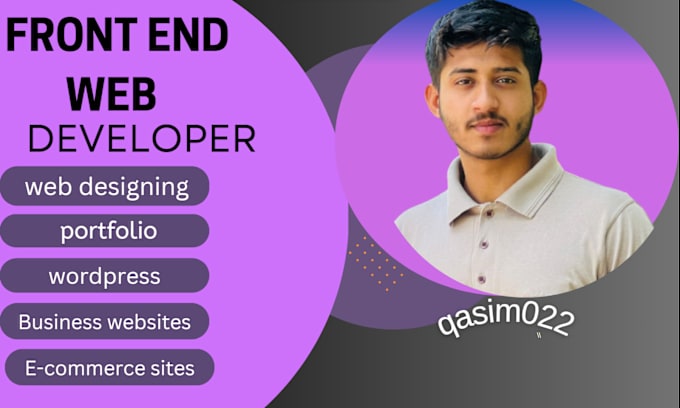 Gig Preview - Be frontend web developer, using HTML, CSS, react js