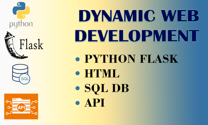 Gig Preview - Do dynamic web app development with python flask and sql database integration