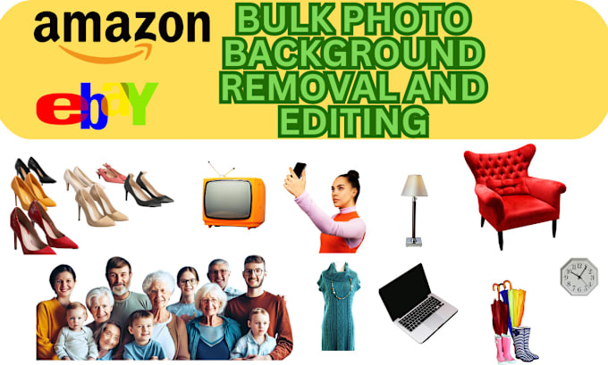 Gig Preview - Do bulk photo background removal and product photo editing