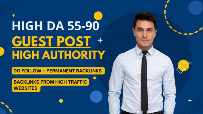 Gig Preview - Premium SEO guest post with dofollow backlinks