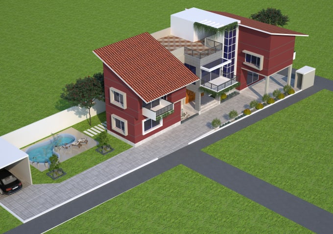 Gig Preview - Do 3d exterior rendering  and  3d modeling by 3ds max