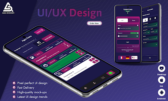 Gig Preview - Be your professional UI UX, logo and app store design expert